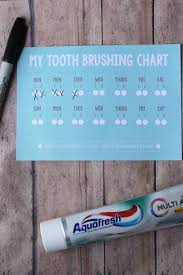 42 Actual Aquafresh Tooth Brushing Chart