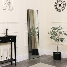 Tall Brushed Black Thin Framed Wall
