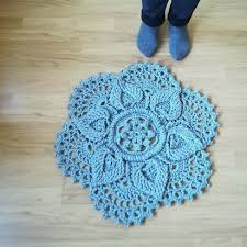crochet doily rug round small rugs from