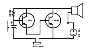 12v lifier used 2 transistors