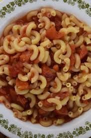 old fashioned macaroni and tomatoes