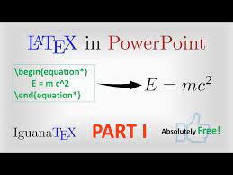 Insert Native Latex Equations Into