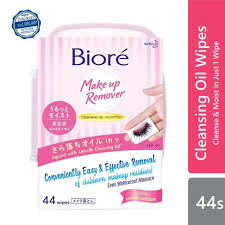 biore cleansing oil wipes travel pack