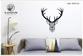 deer head wall art home decor living