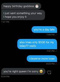 Findom texts