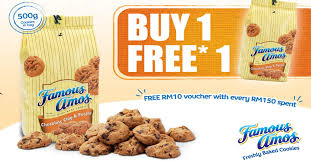 famous amos one free one 500g