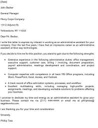 Tips and advice are included within so you can be sure to make the perfect cover letter for admin assistant jobs. Administrative Assistant Cover Letter Sample Email Example