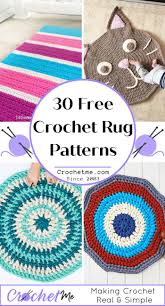 30 free crochet rug patterns for