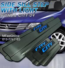 Honda City 2009 2013 Stainless Steel Led Door Side Sill