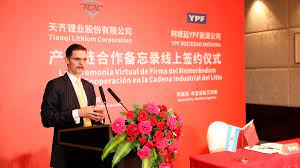 YPF industrializará el litio junto a una empresa china - Diario PH