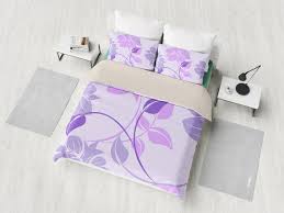 pink purple fl flowers bedding set