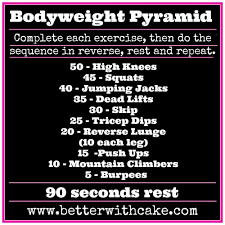 fit friday fun bodyweight pyramid