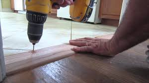 how to install an oak threshold you