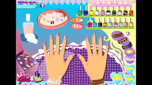 barbie nail polish games