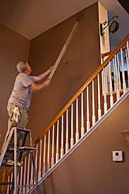 how to paint a two story room