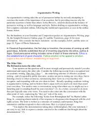 Argumentative Essay Sample      Examples in PDF  Word SlideShare Example Argument Essay  click on chart for exemplar   This is a dead link
