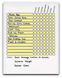 Teen Or Adult Chore Chart Use With Dry Erase Markers Has Room For 14 Chores And A Note Section Multiple Color Options