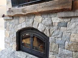 Stone Veneer Fireplace Mixes Shapes Of