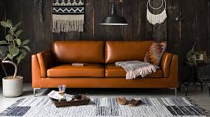 forma leather 3 seater sofa living