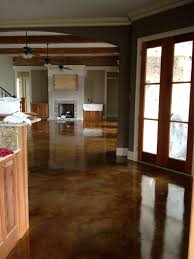 acid stained concrete floor photos