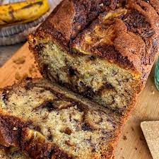 Banana Bread Recipe Cinnamon Swirl gambar png