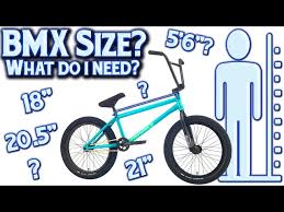 what size bmx bike frame do i need