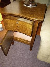Antique Oak Nightstand End Table