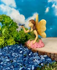 Fairy With Bluebird Fairy Garden