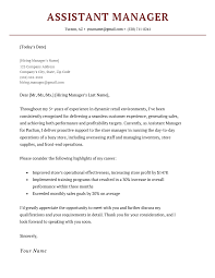 istant manager cover letter free
