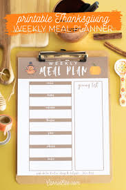 Printable Weekly Meal Planner For November Carrie Elle