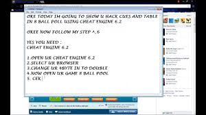 Everyone is using this already you might be the only one left. Hack Gamezer Billiards Cheat Engine