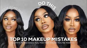 top 10 makeup mistakes to avoid for