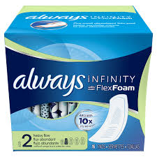 Always Infinity Size 2 Super Pads Non Wings Unscented