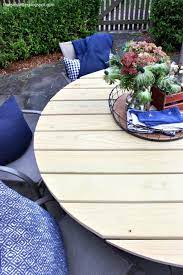Build A Round Outdoor Dining Table