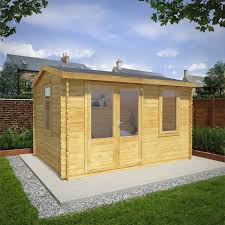 Mercia Home Office Elite Log Cabin 4m X