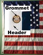 Difference Between Header Grommet Vs Rope Thimble Flags