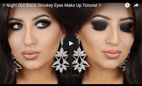 black smokey eye makeup video tutorials