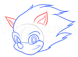how to draw sonic for kids step by