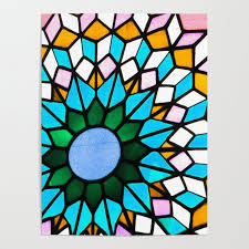 Stained Glass Pattern Poster By The