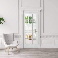 White Primed Sa 15l Clear Glass Door