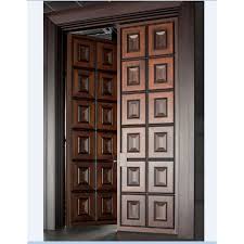 brown front wooden door