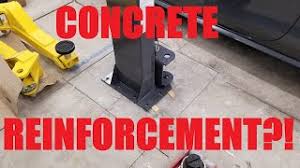 car lift concrete reinforcement how