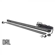 Rough Country 70750bldrl Universal 50 Inch Led Light Bar Single Row Black Series With White Drl