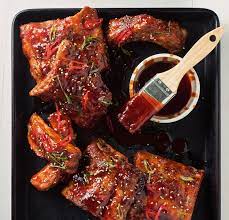 korean pork ribs with goang glaze