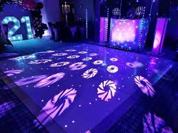 led white dance floor hire 16 x 16