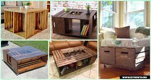 Diy Wood Crate Coffee Table Free Plans