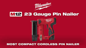 milwaukee m12 23 gauge pin nailer