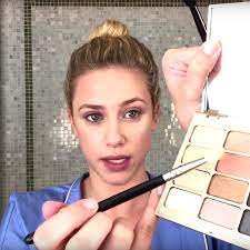 lili reinhart films everyday makeup