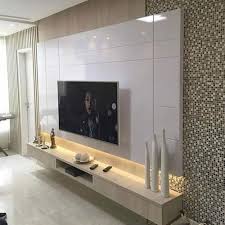 wall mounted wooden led tv panel