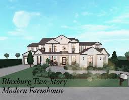bloxburg house build modern farmhouse